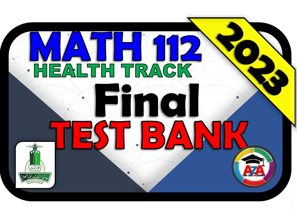 💯🔴MATH 112 -FINAL-💯🔴TEST BANK