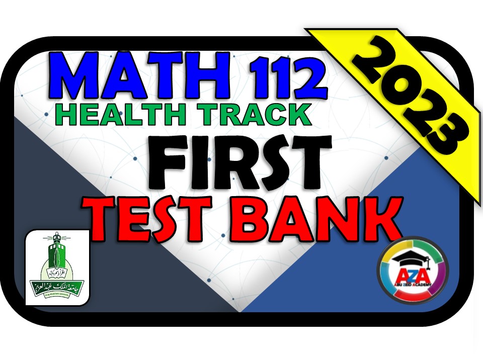 💯🔴MATH 112-First-💯🔴TEST BANK