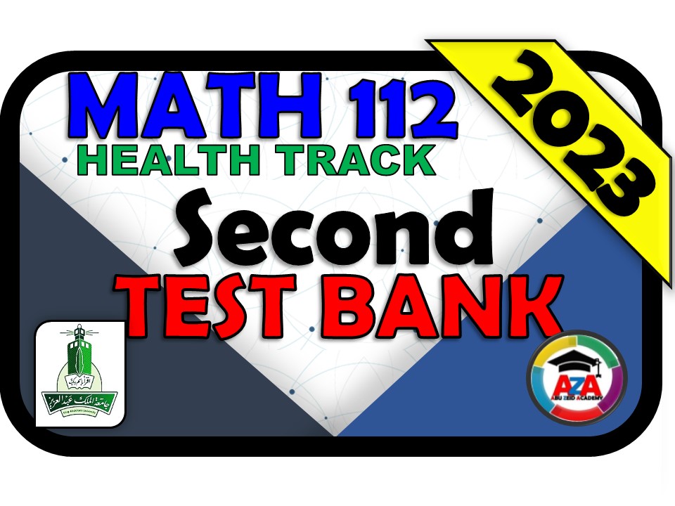 💯🔴MATH 112-SECOND-💯🔴TEST BANK