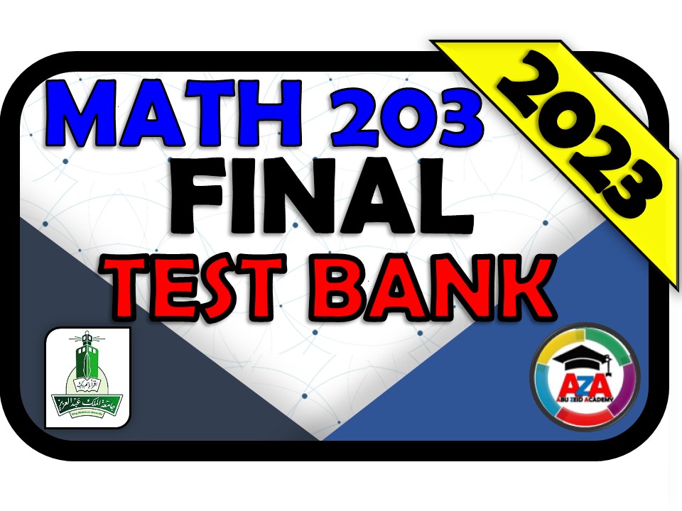 💯🔴MATH 203 -Q3-💯🔴TEST BANK