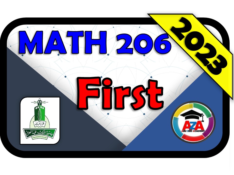 ❌🔰MATH 206 - FIRST🔰❌