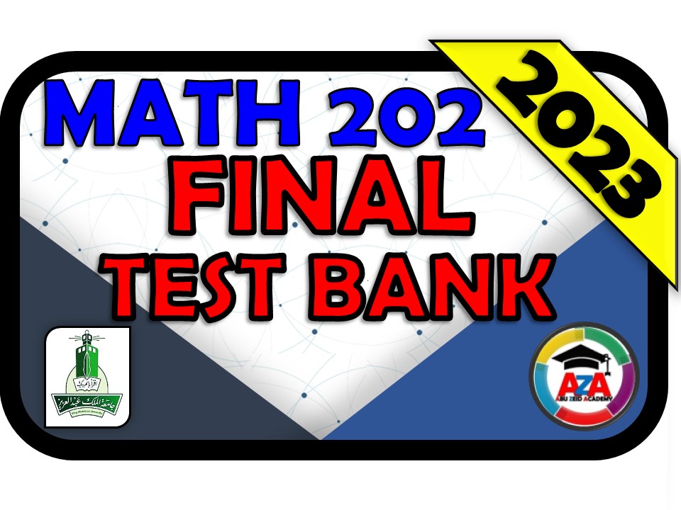 💯🔴MATH 202 -Q3-💯🔴TEST BANK