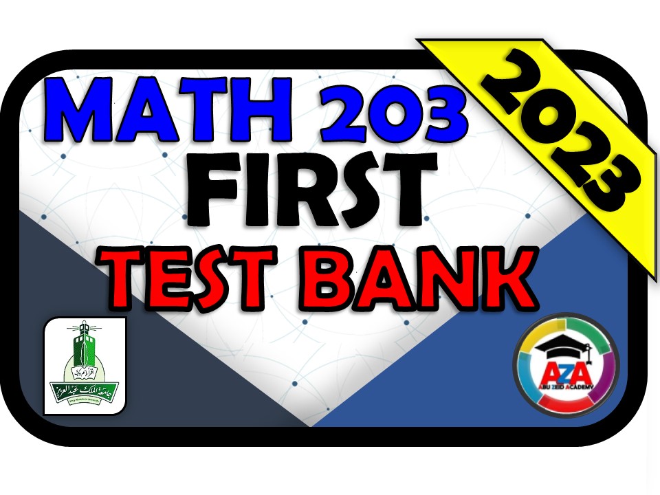 💯🔴MATH 203 -Q1-💯🔴TEST BANK