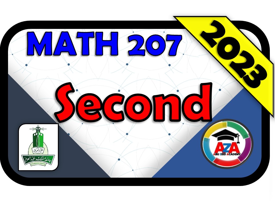 🔰MATH 207 -SECOND🔰