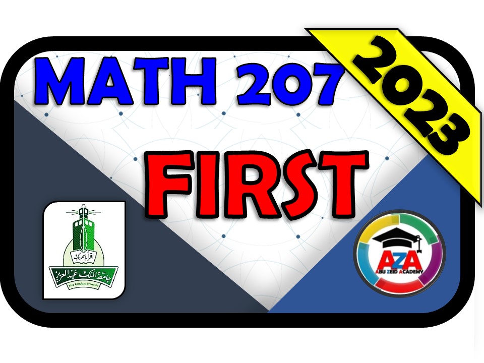 🔰MATH 207 - FIRST🔰