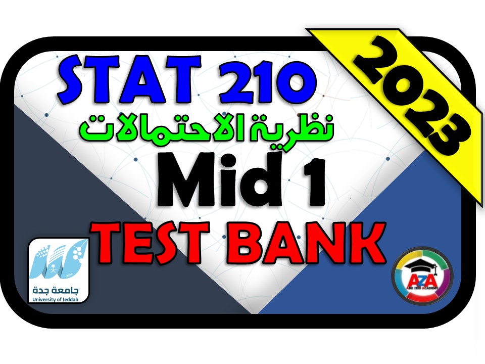 💯🔴STAT 210 -MID 1-💯🔴TEST BANK